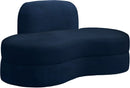 Mitzy Navy Velvet Loveseat - NY Furniture Direct (NY)