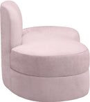 Mitzy Pink Velvet Loveseat - NY Furniture Direct (NY)