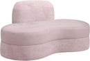 Mitzy Pink Velvet Loveseat - NY Furniture Direct (NY)
