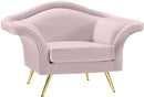 Lips Pink Velvet Chair
