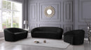 Riley Black Velvet Chair - NY Furniture Direct (NY)