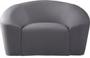 Riley Grey Velvet Chair - NY Furniture Direct (NY)