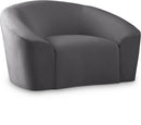 Riley Grey Velvet Chair - NY Furniture Direct (NY)