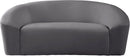 Riley Grey Velvet Loveseat - NY Furniture Direct (NY)