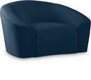 Riley Navy Velvet Chair - NY Furniture Direct (NY)