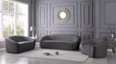 Riley Grey Velvet Loveseat - NY Furniture Direct (NY)