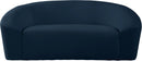 Riley Navy Velvet Loveseat - NY Furniture Direct (NY)