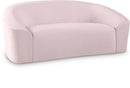 Riley Pink Velvet Loveseat - NY Furniture Direct (NY)