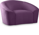 Riley Purple Velvet Chair - NY Furniture Direct (NY)