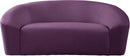Riley Purple Velvet Loveseat - NY Furniture Direct (NY)