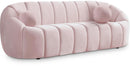 Elijah Pink Velvet Sofa
