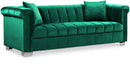 Kayla Green Velvet Sofa