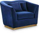 Arabella Navy Velvet Chair - NY Furniture Direct (NY)