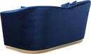 Arabella Navy Velvet Loveseat - NY Furniture Direct (NY)
