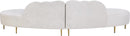 Divine Cream Velvet 2pc. Sectional - NY Furniture Direct (NY)