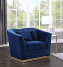 Arabella Navy Velvet Chair - NY Furniture Direct (NY)