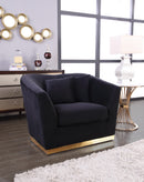 Arabella Black Velvet Chair - NY Furniture Direct (NY)