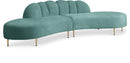 Divine Mint Velvet 2pc. Sectional - NY Furniture Direct (NY)