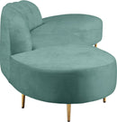 Divine Mint Velvet 2pc. Sectional - NY Furniture Direct (NY)