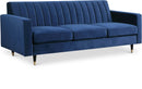 Lola Navy Velvet Sofa - NY Furniture Direct (NY)