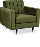 Lola Olive Velvet Chair - NY Furniture Direct (NY)