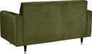 Lola Olive Velvet Loveseat - NY Furniture Direct (NY)