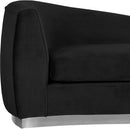 Julian Black Velvet Chaise - NY Furniture Direct (NY)