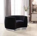 Julian Black Velvet Chair - NY Furniture Direct (NY)