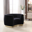 Julian Black Velvet Chair - NY Furniture Direct (NY)