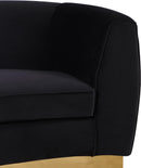 Julian Black Velvet Sofa - NY Furniture Direct (NY)