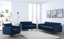 Lola Navy Velvet Loveseat - NY Furniture Direct (NY)