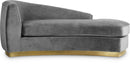 Julian Grey Velvet Chaise - NY Furniture Direct (NY)