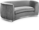 Julian Grey Velvet Loveseat - NY Furniture Direct (NY)