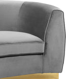 Julian Grey Velvet Loveseat - NY Furniture Direct (NY)