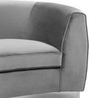 Julian Grey Velvet Chair - NY Furniture Direct (NY)