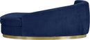 Julian Navy Velvet Chaise - NY Furniture Direct (NY)