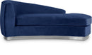 Julian Navy Velvet Chaise - NY Furniture Direct (NY)