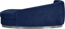 Julian Navy Velvet Chaise - NY Furniture Direct (NY)