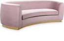 Julian Pink Velvet Sofa - NY Furniture Direct (NY)