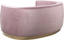 Julian Pink Velvet Loveseat - NY Furniture Direct (NY)