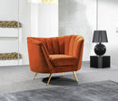 Margo Cognac Velvet Chair - NY Furniture Direct (NY)