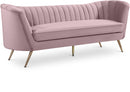 Margo Pink Velvet Sofa