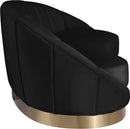 Shelly Black Velvet Chaise - NY Furniture Direct (NY)