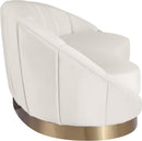Shelly Cream Velvet Chaise - NY Furniture Direct (NY)