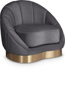 Shelly Grey Velvet Chair - NY Furniture Direct (NY)
