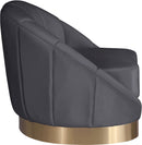 Shelly Grey Velvet Chair - NY Furniture Direct (NY)