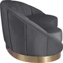 Shelly Grey Velvet Chaise - NY Furniture Direct (NY)