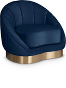 Shelly Navy Velvet Chair - NY Furniture Direct (NY)