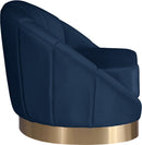 Shelly Navy Velvet Chair - NY Furniture Direct (NY)
