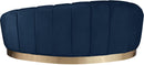 Shelly Navy Velvet Chaise - NY Furniture Direct (NY)